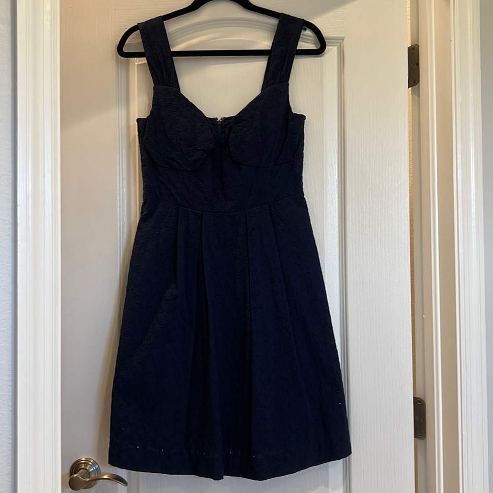 Lilly Pulitzer Navy Eyelet Dress Size 6